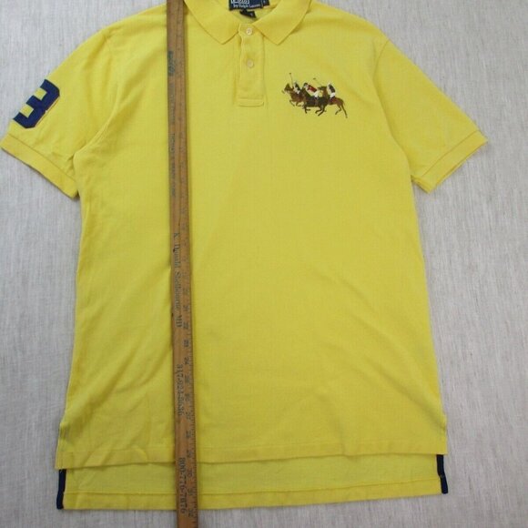 Polo by Ralph Lauren Yellow Polo Shirt Men's Large Golf‎ Performance - Picture 7 of 8